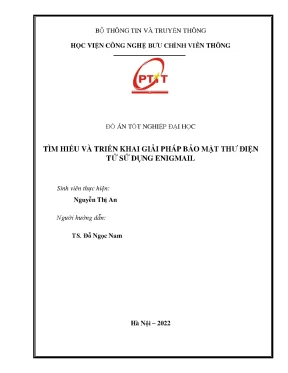 Tìm hiểu và triển khai giải pháp bảo mật thư điện tử sử dụng enigmail