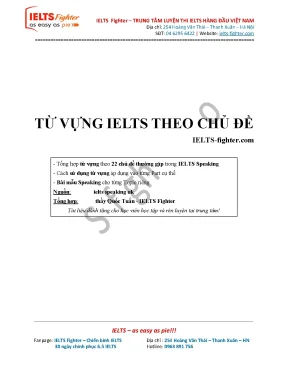 Từ vựng ielts theo chủ đề