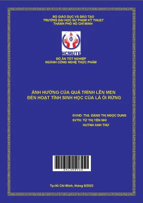 Ảnh hưởng của quá trình lên men đến hoạt tính sinh học của lá ổi rừng
