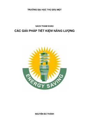 Các giải pháp tiết kiệm năng lượng sách tham khảo phần 1
