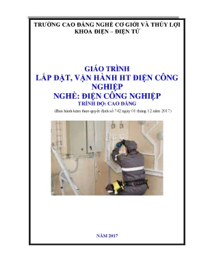 Giáo trình lắp đặt vận hành hệ thống điện công nghiệp nghề điện công nghiệp trình độ cao đẳng