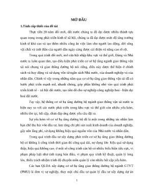 Luận văn thạc sĩ phát triển nguồn nhân lực trong quản lý dự án xây dựng trong lĩnh vực giao thông đường bộ ở việt nam