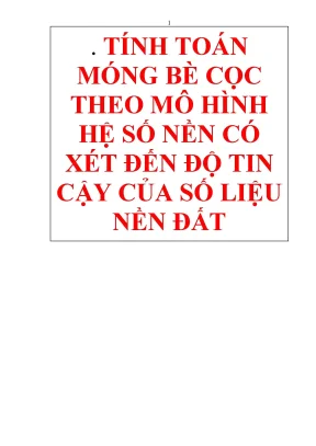 Tinh toan mong be coc