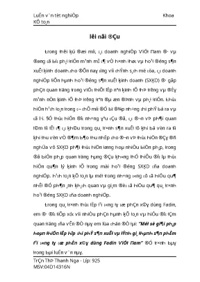 Tieu luan luận văn mot so giai phap hoan thien tap hop chi phi san