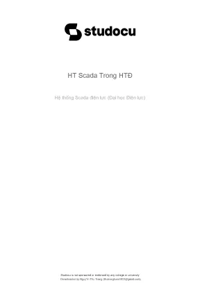 Hệ thống điều khiển giám sát và thu thập dữ liệu scada