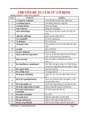Chuyên đề colloction pdf