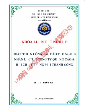 Hoàn thiện công tác đào tạo nguồn nhân lực tại công ty quảng cáo hội chợ thương mại thành công