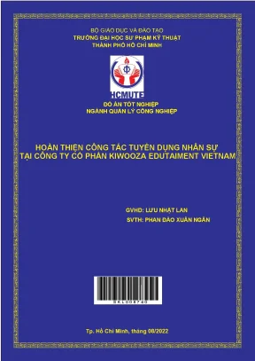Hoàn thiện công tác tuyển dụng tại công ty cổ phần kiwooza edutainment vietnam