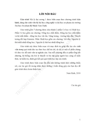 240 giáo trình vật lý đại cương 1