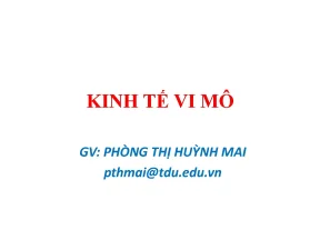Kinh tế vi mô