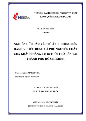 Nghiên cứu các yếu tố ảnh hưởng đến ý định khởi nghiệp của sinh viên trường đại học công nghiệp thành phố hồ chí minh