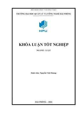 Khóa luận tốt nghiệp pháp luật việt nam về quấy rối tình dục tại nơi làm việc những vấn đề lý luận và thực tiễn