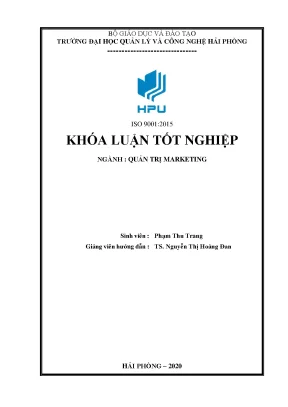 Khóa luận tốt nghiệp hoàn thiện công tác marketing cho dịch vụ vận tải container tại công ty cổ phần thương mại vận tải đức tiến