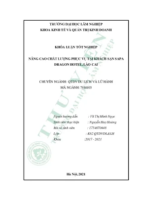 Nâng cao chất lượng phục vụ tại khách sạn sapa dragon hotel lào cai