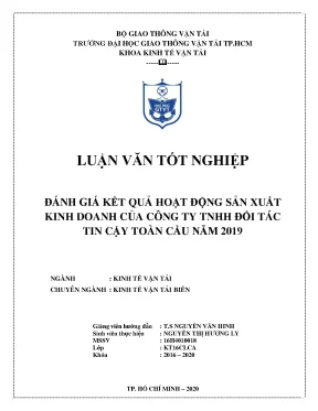 Đánh giá kết quả hoạt động sản xuất kinh doanh của công ty tnhh đối tác tin cậy toàn cầu năm 2019