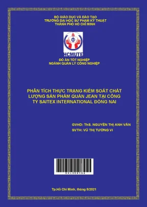 Phân tích thực trạng kiểm soát chất lượng sản phẩm quần jean tại công ty saitex international đồng nai