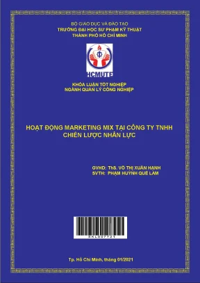 Hoạt động marketing mix tại công ty tnhh chiến lược nhân lực