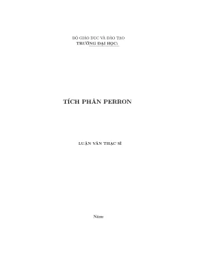 Tích phân perron