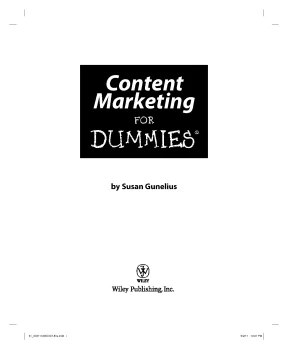 Content marketing for dummies