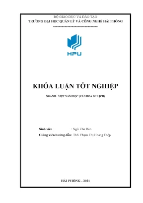 Khóa luận tốt nghiệp tiềm năng khai thác và phát triển loại hình du lịch chăm sóc sức khỏe ở quảng ninh