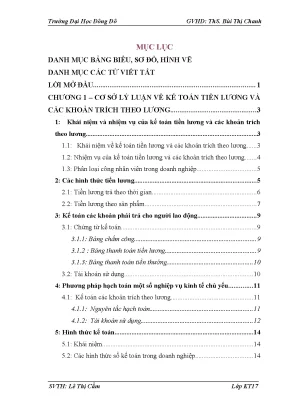 Chuyên đề thực tập kế toán tiền lương và các khoản trích theo lương tại công ty cổ phần sông hoàng