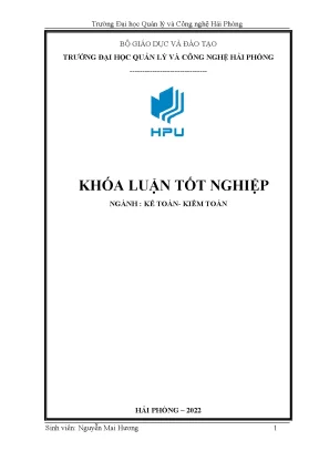Khóa luận tốt nghiệp hoàn thiện công tác kế toán thanh toán với người mua người bán tại công ty tnhh đại hữu