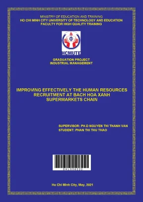 Improving effectively the human resources recruitment at bach hoa xanh supermarkets chain