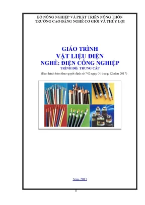 Giáo trình vật liệu điện nghề điện công nghiệp trình độ trung cấp