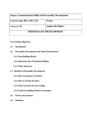 Communication skills and personality development 121