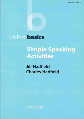 Oxford basics simple speaking activities