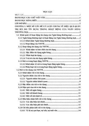 Luận văn tốt nghiệp giải pháp nâng cao hiệu quả quản trị rủi ro tín dụng tại ngân hàng thương mại cổ phần công thương việt nam chi nhánh ninh bình