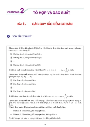 Hướng dẫn giải các bài toán tổ hợp xác suất