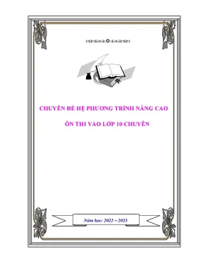 Hệ phương trình nâng cao1
