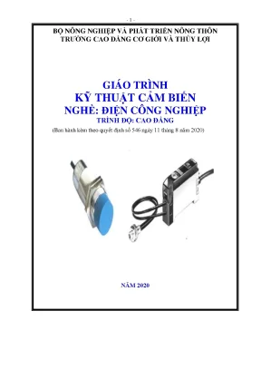 Giáo trình kỹ thuật cảm biến nghề điện công nghiệp trình độ cao đẳng