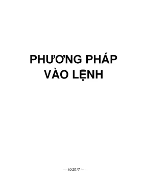Phướng pháp vào lệnh mô hình giá