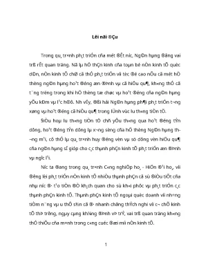 Luận văn tốt nghiệp biện pháp phòng ngừa rủi ro tín dụng đối với doanh nghiệp ngoài quốc doanh tại ngân hàng thương mại cổ phần quân đội việt nam