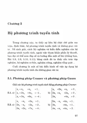 Bài tập đại số và hình học giải tích phần 2