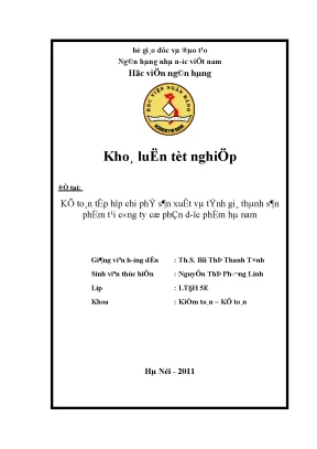 Ke toan tap hop chi phi san xuat va tinh gia 96347