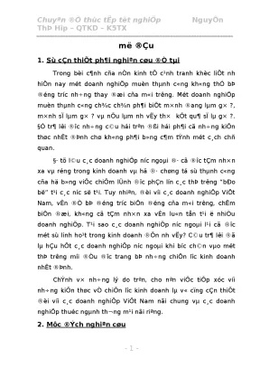 Một số biện pháp nhằm xây dựng chiến lược kinh doanh tại công ty tnhh dịch vụ hỗ trợ doanh nghiệp đến năm 2010