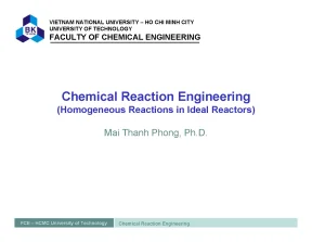 Lecture note chemical reaction engineering