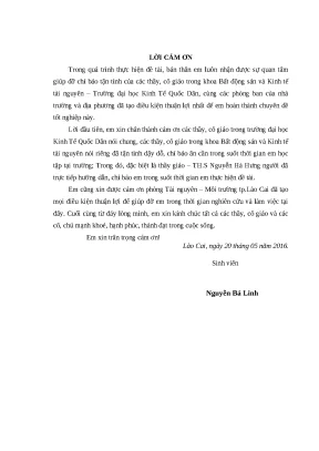 Luận văn tốt nghiệp đánh giá kết quả thực hiện phương án quy hoạch sử dụng đất đến năm 2020 kế hoạch sử dụng đất chi tiết 2011 2015 tại địa bàn phường duyên hải thành phố lào cai tỉnh lào cai