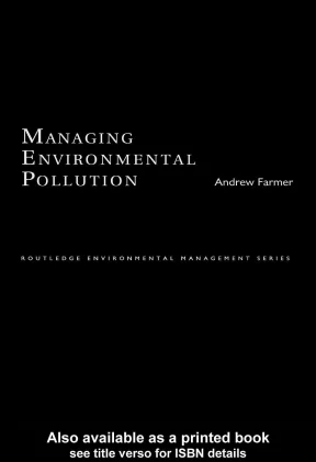 Managing environmental pollution