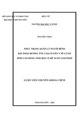 Luận văn bác sĩ chuyên khoa 2 y tế công cộng
