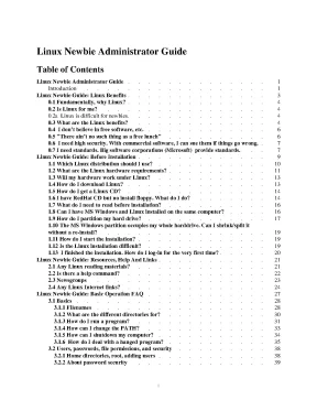 Ebook pdf linux newbie administrator guide