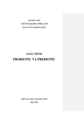 Giáo trình probiotic và prebiotic phần 1