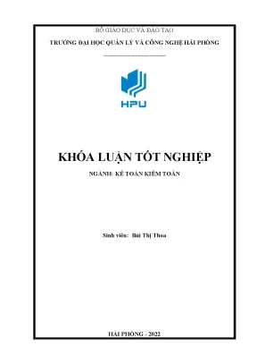 Khóa luận tốt nghiệp hoàn thiện tổ chức kế toán vốn bằng tiền tại công ty tnhh hoàng đạt hải phòng