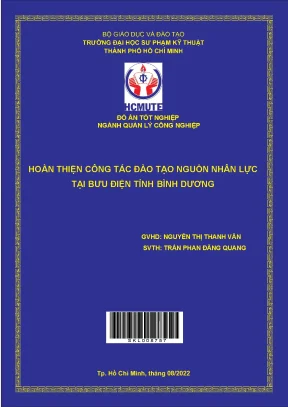 Hoàn thiện công tác đào tạo nguồn nhân lực tại bưu điện tỉnh bình dương
