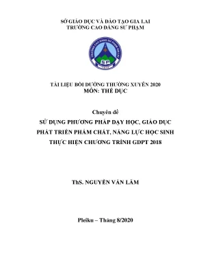 Tài liệu bồi dưỡng thường xuyên môn thể dục thcs