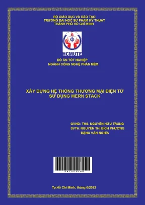 Xây dựng hệ thống thương mại điện tử sử dụng mern stack