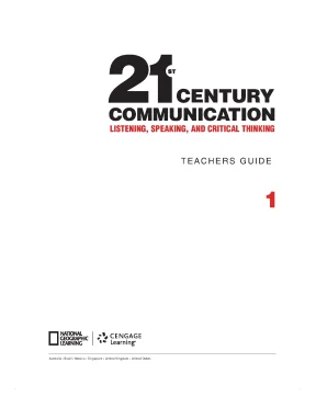 21st century communication 1 listening speaking and critical thinking teachers guide